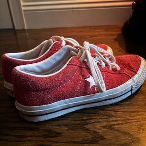 Red Converse One Stars